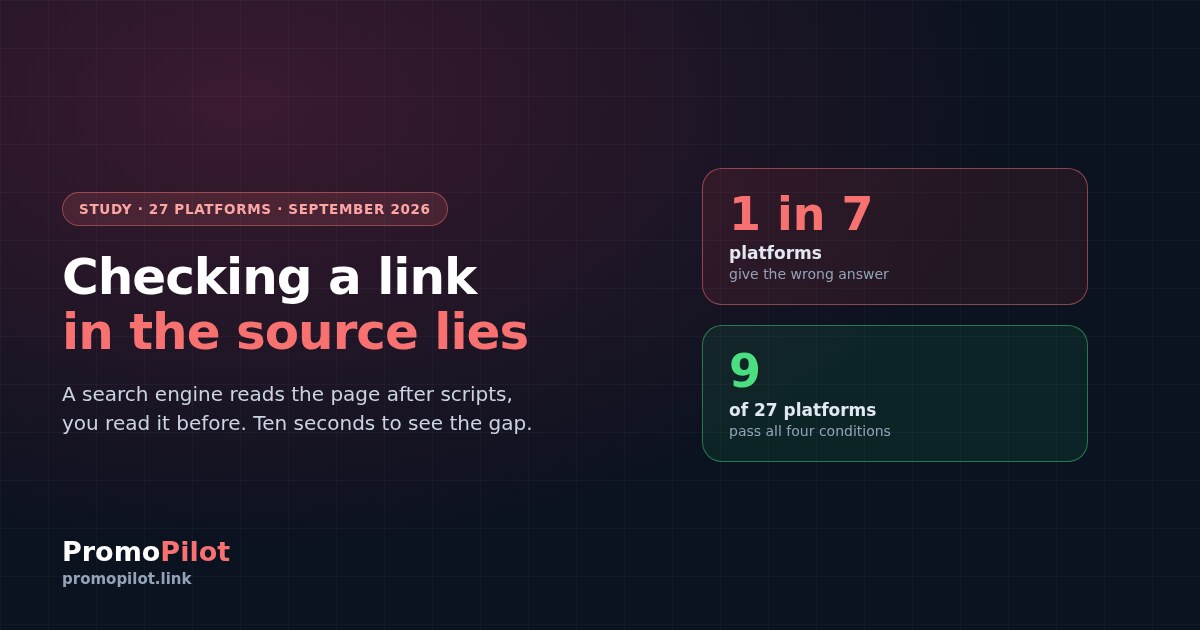 How to check whether your link actually works: four conditions and the mistake almost everyone makes