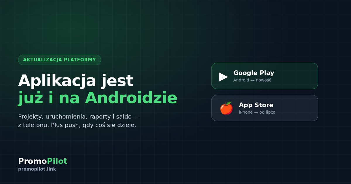 Aplikacja PromoPilot jest już w Google Play