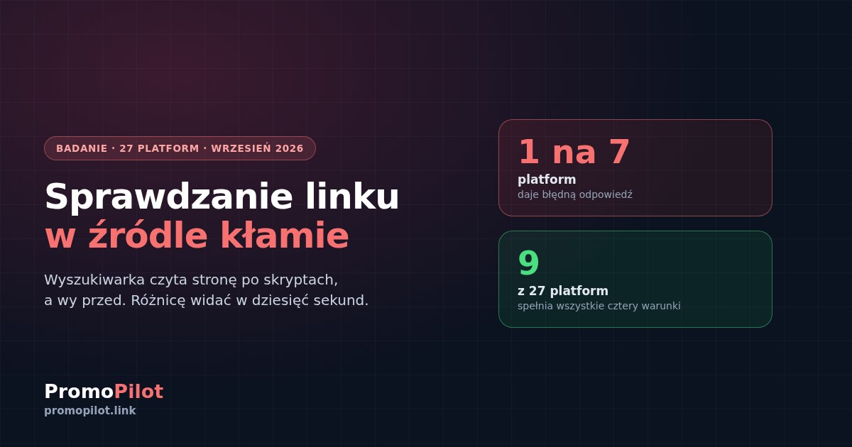 Jak sprawdzić, czy wasz link działa: cztery warunki i błąd, który popełniają niemal wszyscy